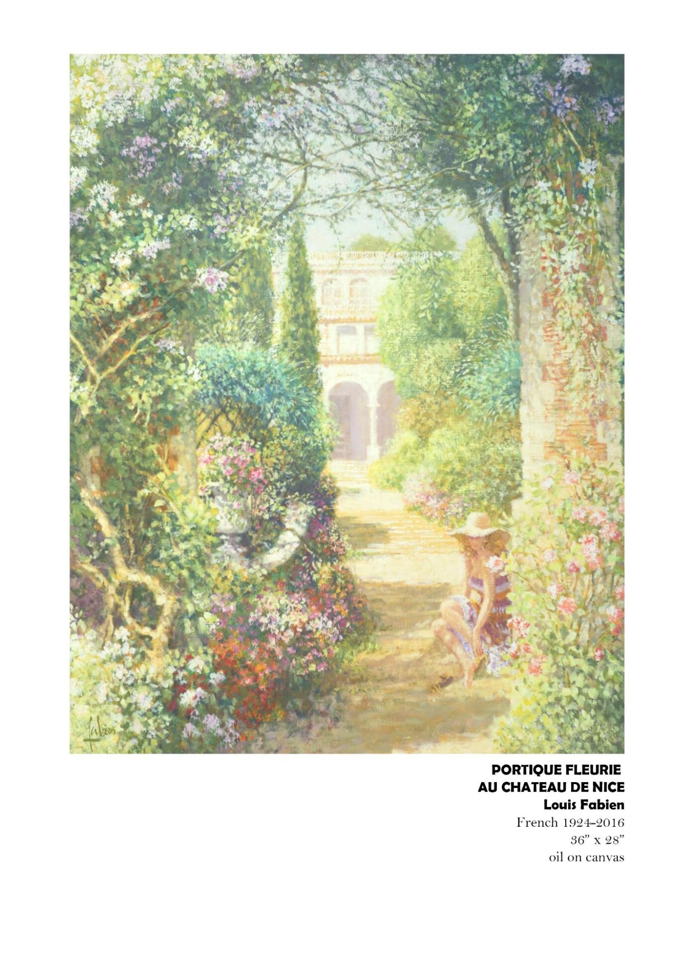 Garden path with arches and foliage.